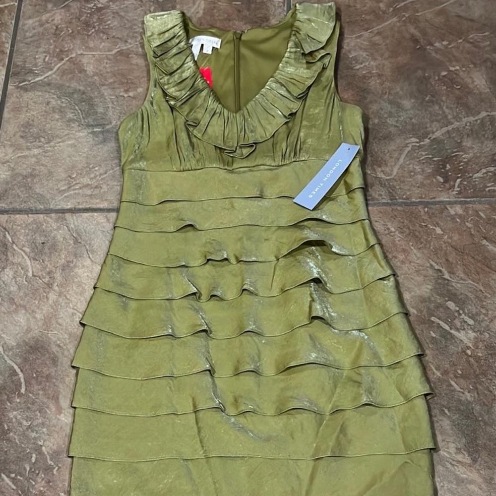 NWT-Lonndon Times avocado Dress 4